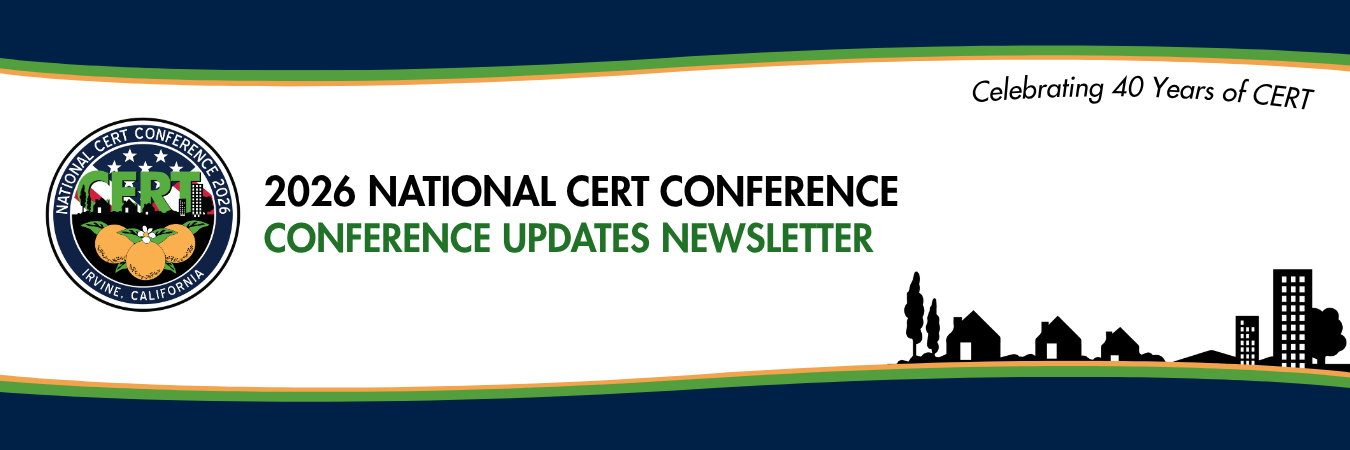 2026 National CERT Conference Updates Newsletter Header