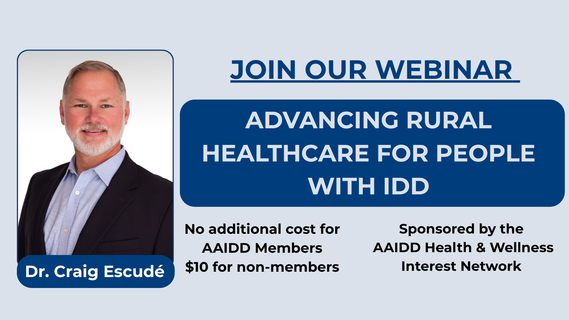 Image of AAIDD Health & Wellness Interest Network Webinar