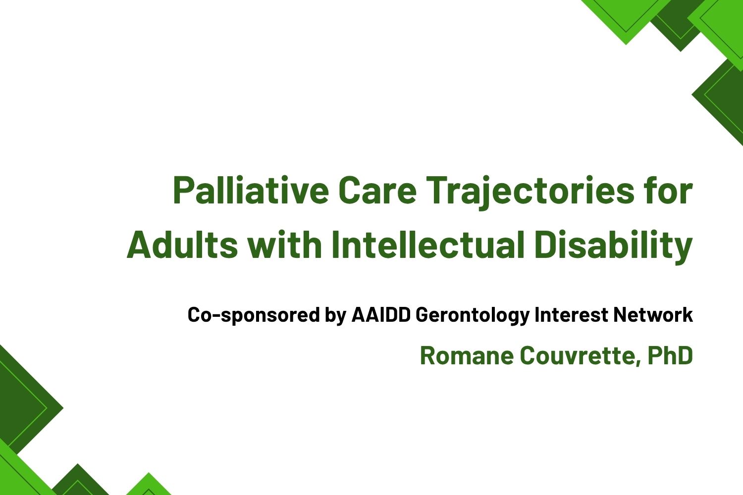 Image of AAIDD Webinar