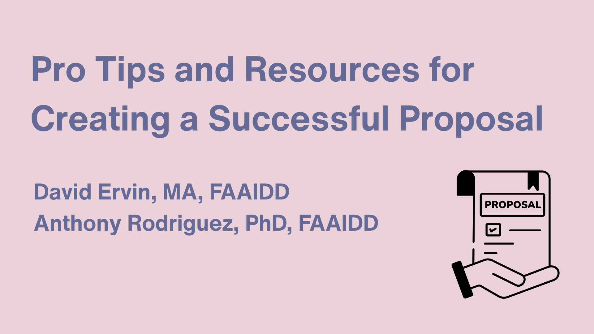Image of AAIDD Webinar