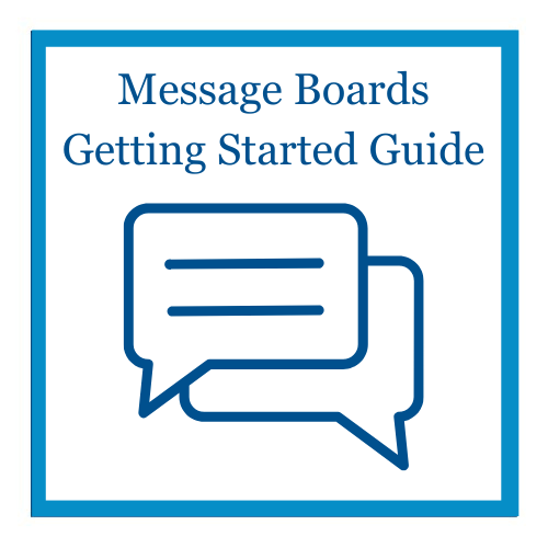 Message Boards Getting Started Guide