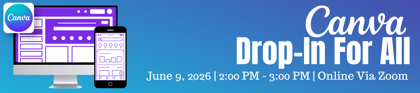 Canva Drop-In For All. June 9, 2026. 