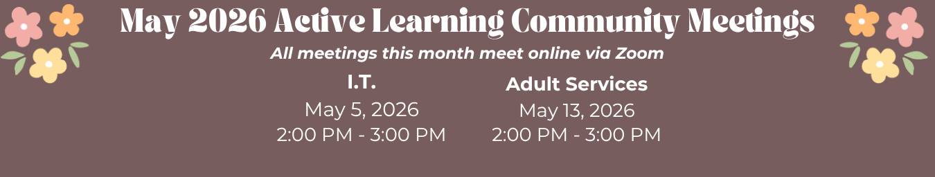 May Active Learning Community Meetings
