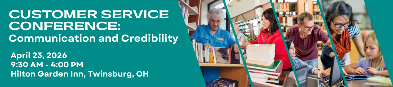 Customer Service Conference: Communication and Creadibility. April 23. Twinsburg, OH. Register now.